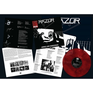 Razor - Armed And Dangerous LP 2021 (red and black marbled)