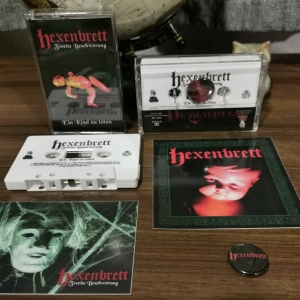 Hexenbrett ‎– Zweite Beschwörung: Ein Kind zu töten cassette 2020 (white tape + pin + sticker)
